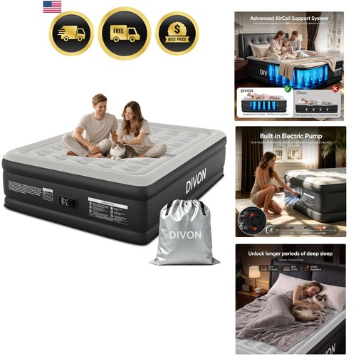Queen air mattress with - queen,