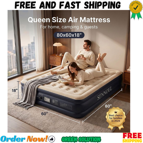 Air mattress queen - air, with