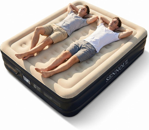 Air mattress queen with built - mattress,