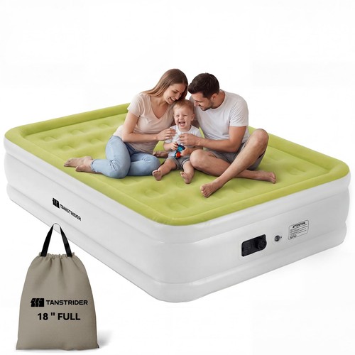 Air mattress full with built - full,