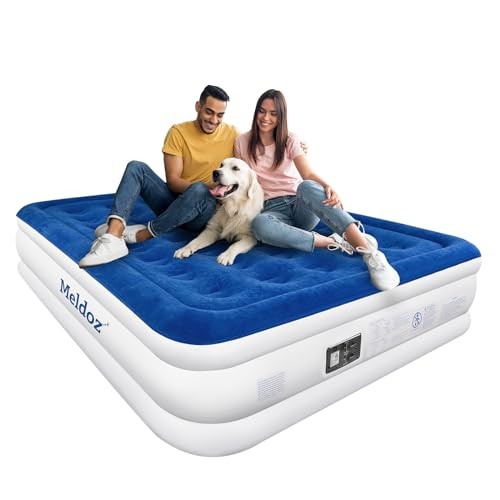Meldoz queen air mattress with - mattress,