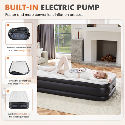 Air mattress inflatable - air, blow