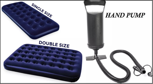 Blue air bed - air,