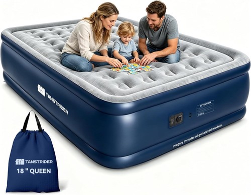 Queen air mattress built in - built,