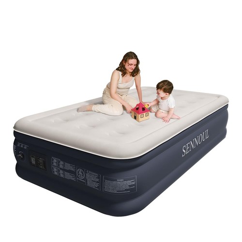 Air mattress with built - mattress,