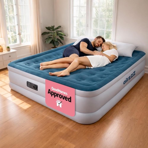 Double air mattress with - air, built