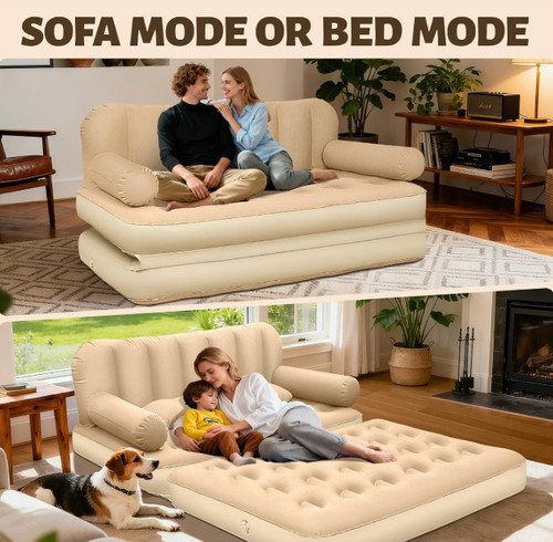 Self inflating queen size sofa - size,